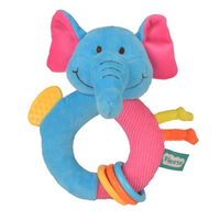 Blue elephant teether toy for babies