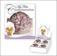 Communion Acrylic Rosary/Pink   (C6079/PK)