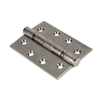 90027 - Pewter 4 Inch Ball Bearing Butt Hinge (Pair) SS