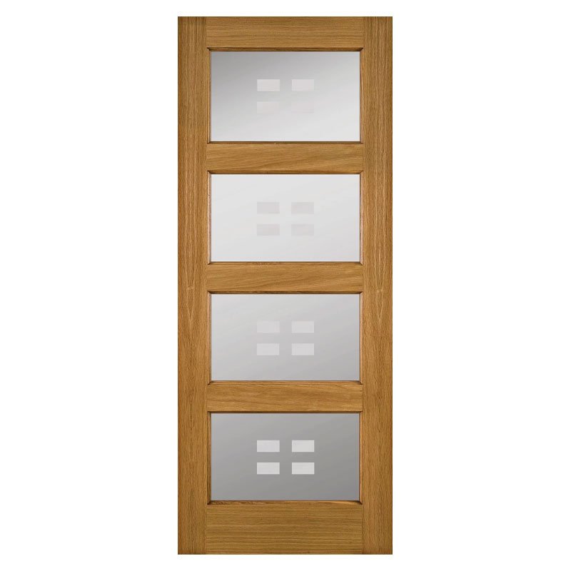 A0312 P90G Bali Oak 44mm S-blast Glass Varnished