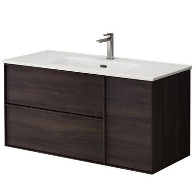Serena 100cm Wall hung vanity unit - wenge