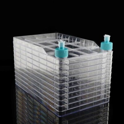 Biofactory, 10 Layer, 2 Solid Overcaps, TC, Sterile, Incl 6x Vent Caps & 6x Plug Seal Caps