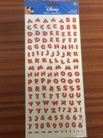 Alphabet - Disney Red. 14 x 34cm
