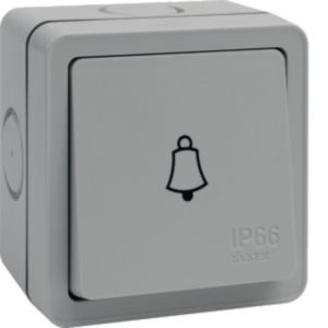 Hager Sollysta 1G IP66 Press Switch WXPPS12B