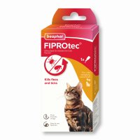 Beaphar FIPROtec&reg; Spot-On Flea and Tick treatment for Cats - 1 Pipette