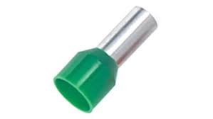 50sq - 16mm Green Bootlace Ferrules (25)