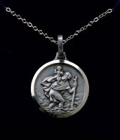 Necklet/Silver Plated/St.Christopher   (6903/CHRIS)