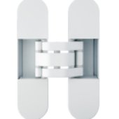 Invisacta IN300 3D Adjustable Concealed Hinge - Capacity 60 Kg - Caps Not Included Matt White Plastified (Ral 9016)