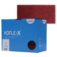 KOFLE X Slim Hand Pads - 25Pk. VF (Very Fine) RED 115x230mm ALT 