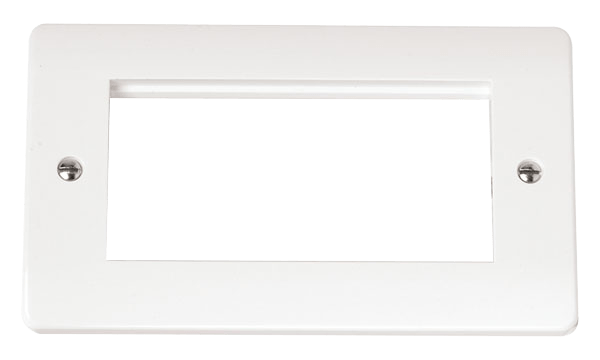 Click Mode 2G Plate 4 Aperature Euro Mod White CMA312
