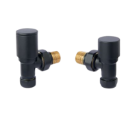 Tucker French Contemporary Radiator Valves Straight 1/2" x 15mm Matt