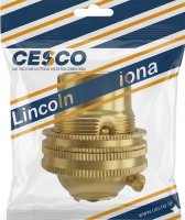 Cesco 10mm Brass Lamp Holder Pre Packed