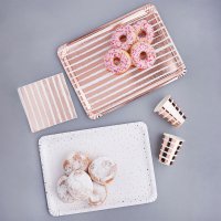 Rose Gold Paper Trays - Pack of 4