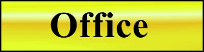 Safety Sign Office POL 200x50mm