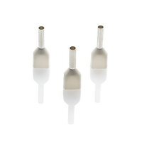 White Twin Entry Pre-insulated Ferrules 0.5mm2 (Pack 1000) | TCEF508