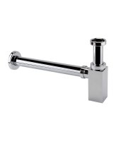 SYNC BRASS SQUARE BOTTLE TRAP CHROME