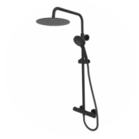 Quantum Dual Function Bar Shower System Black