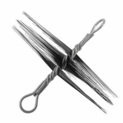 Spinborstel gehard staal met 2 ringen diam.200