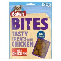 Bakers Dog Treat Chicken Bites 130g x 6