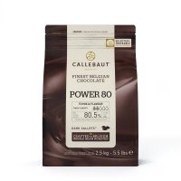 a brown bag of barry callebaut dark chocolate callets