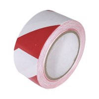 50mm Red & White adhesive floor tape