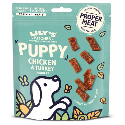 Lily's Kitchen Puppy Nibbles Chicken & Turkey Treats 8 x 70g