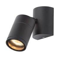 Islay 1 Light GU10 Wall Spot in Black Finish