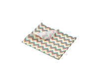 Greaseproof Paper Multicoloured Chevron Print 25 x 20cm pack of 1000