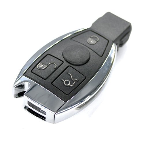 Mercedes-Benz 3 Button Chrome Remote