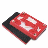 3M™ Hookit™ Sheet Pad, 3 in x 4 in x 1/2 in, Red Foam