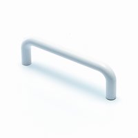 PREMIER 2 PCE 4" PLASTIC BACK FIX ROUND HANDLE WHITE