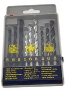 Ruko 9 Piece Steel Masonry and Wood Drill Bit Set