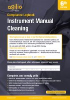 Manual Cleaning Log Book 