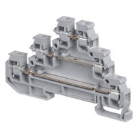 1SNA115541R1100 Entrelec Triple Deck Terminal Blocks Grey 6mm 0115.541.11 D2.5/6/DA