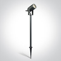 One Light Tall Anthracite Garden Spot Light GU10 35w IP65