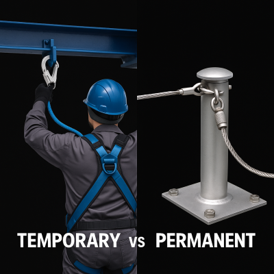 Choosing Between Temporary and Permanent Fall Protection Systems