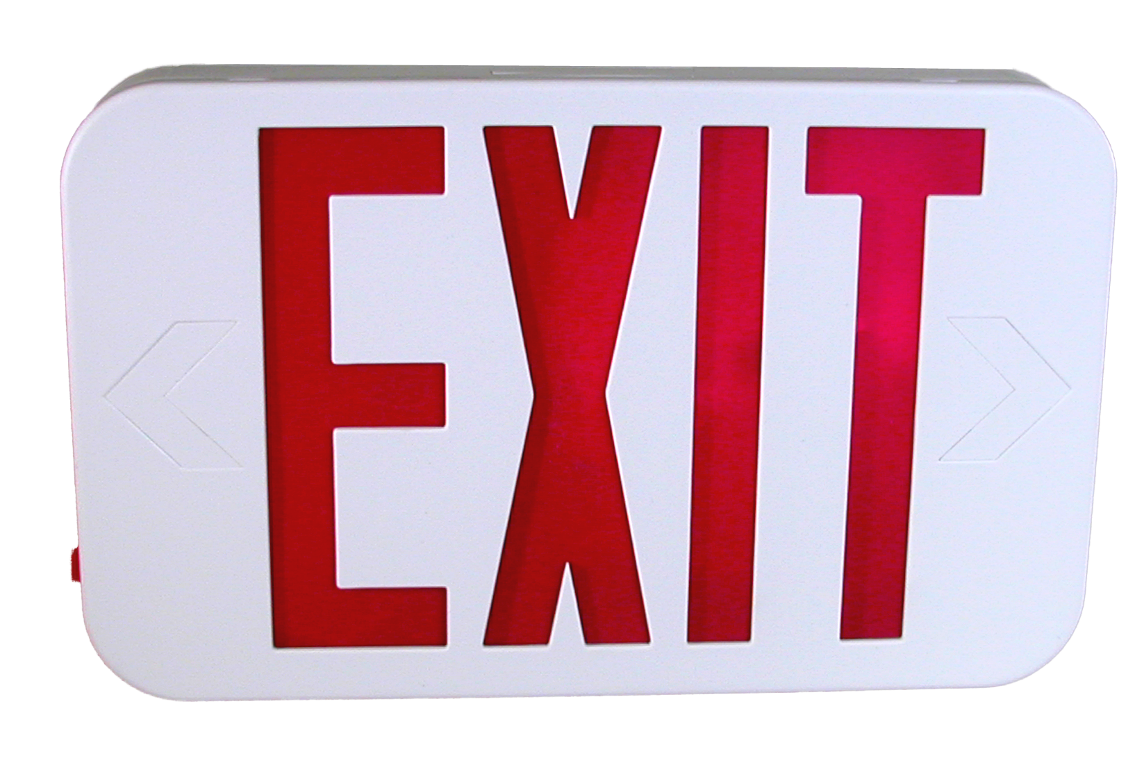 LED Exit Sign w/Battery Backup (universal mount), (12.75" W x 7.5" H)