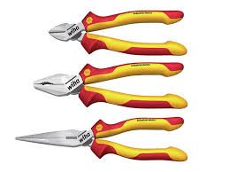 Wiha Pliers Set 3in1 Combination Pliers, Long Nose & Diagonal Cutters