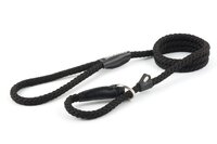 Ancol Viva Nylon Rope Slip Lead 30kg 120 x 1.0cm Black x 1