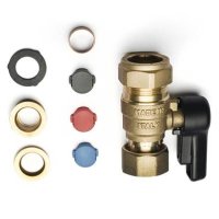 Salamander 3/4" Female to 15/22mm Compression Isolation Valve ACCISOVAL34FT22COM