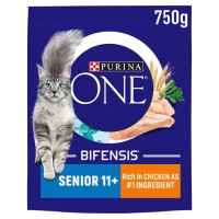 Purina One Cat Senior 11+ Chicken & Whole Grains 750g x 1