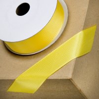 Grosgrain Ribbon Yellow - 38mm x 10m