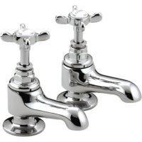 Bristan 1901 Bath Taps with Ceramic Disc Valves Chrome N 3/4 C CD