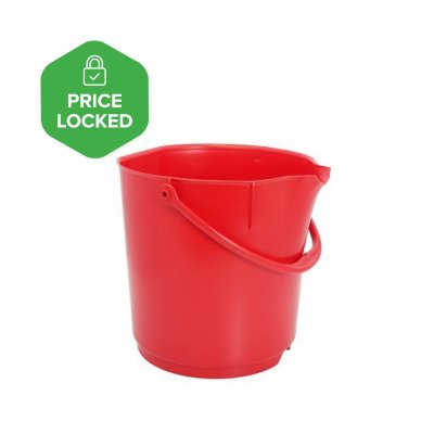 Foodgrade production bucket - 15 ltr, red