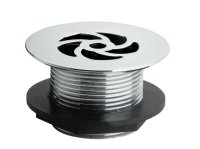 228 UNSLOTTED GRATED URINAL WASTE 1.5" CHROME PLATED