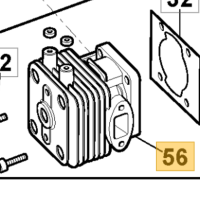 GGP / STIGA - CYLINDER HEAD H555-H645