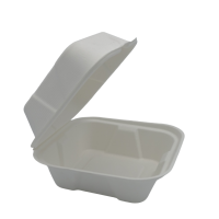 Bagasse Burger box Square 6"