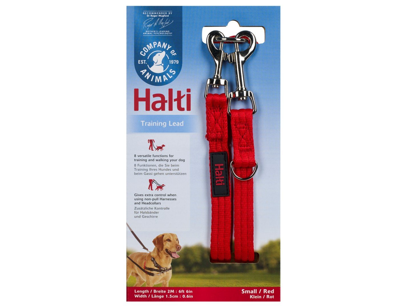 Company Of Animals Halti Training Lead Red Small 14150ZG1