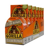 GORILLA CLEAR WATERPROOF REPAIR TAPE CRYSTAL CLEAR 8.2 MTR
