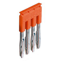 1SNK905304R0000 Entrelec JB5-4 4 Pole Jumper Bar Orange JB5-4